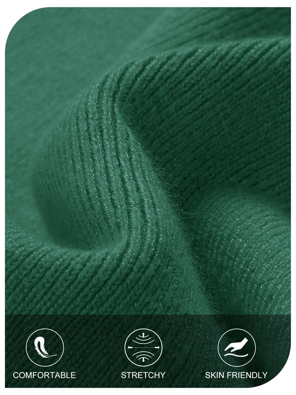 Foto 6 pulgar | Vestido Tipo Suéter Merokeety Para Mujer Con Hombros Descubiertos, Color Verde Oscuro, Xl - Venta Internacional.