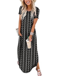 Foto 1 | Vestido Anrabess, Casual, Holgado, Holgado, Dividido, Maxi Beach - Venta Internacional.