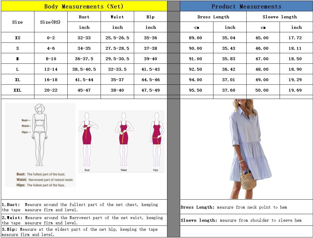 Foto 5 pulgar | Vestido Camisero Chouyatou Para Mujer, A Rayas, Con Botones, Azul - Venta Internacional.