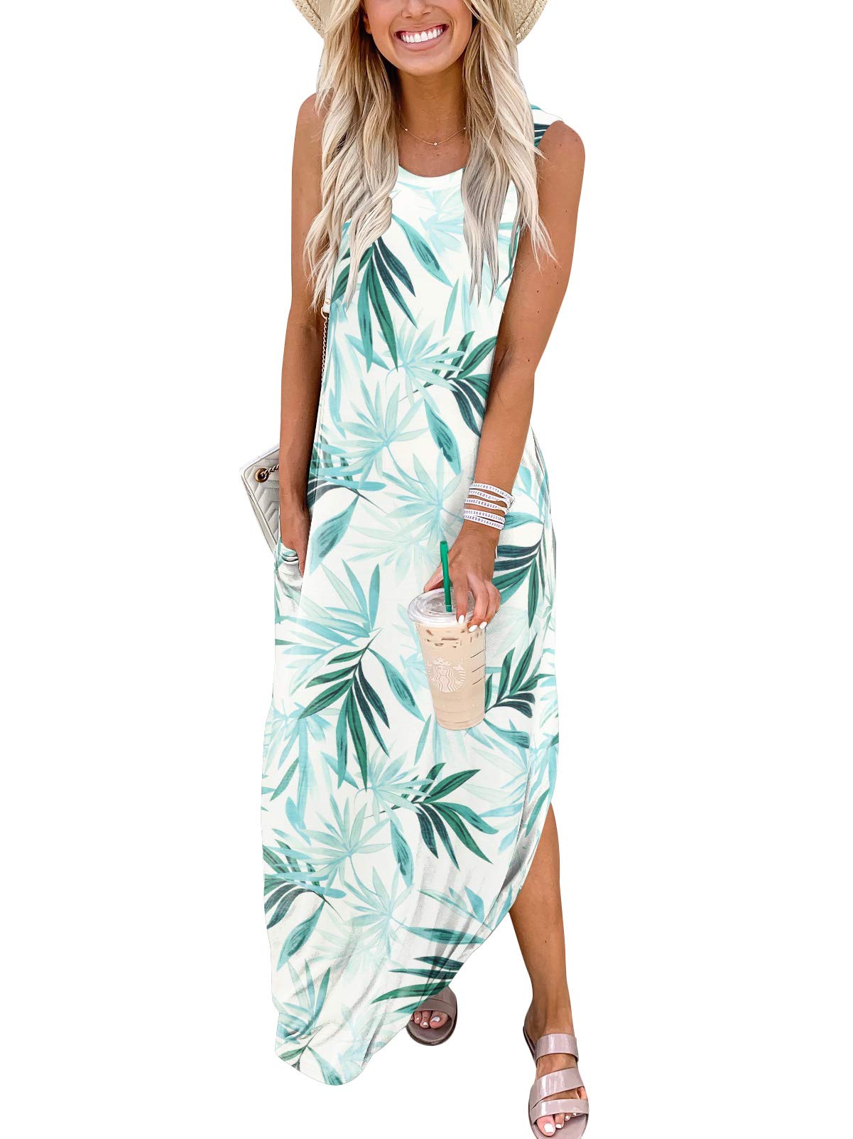 Foto 3 pulgar | Vestido Anrabess, Casual, Holgado, Sin Mangas, Maxi Beach - Venta Internacional.