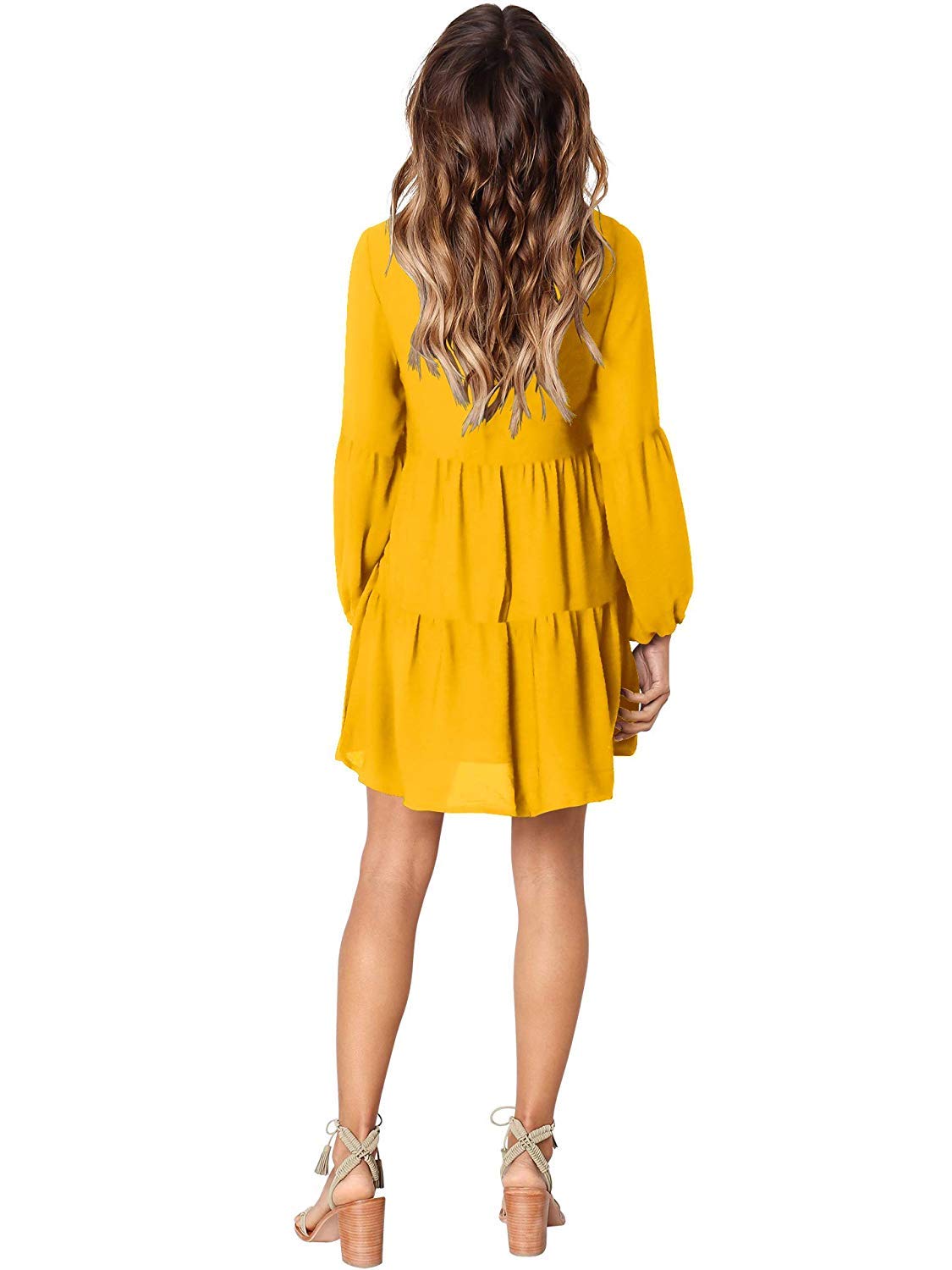 Foto 6 pulgar | Vestido Túnica Amoretu 2024 Con Cuello En V Para Mujer - Venta Internacional.