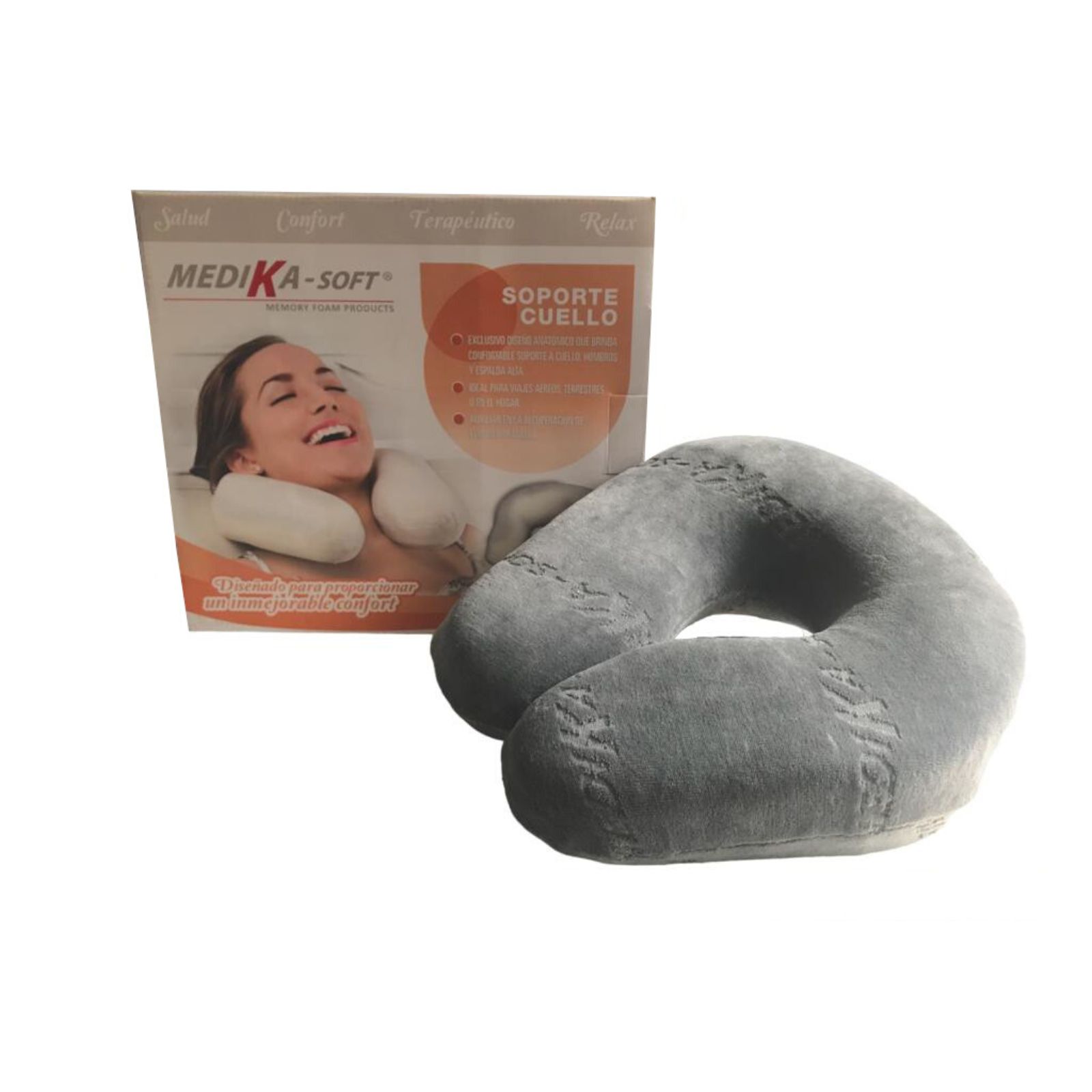 Foto 2 pulgar | Soporte para Cuello Memory Foam Medika Mf-sc01 color Beige