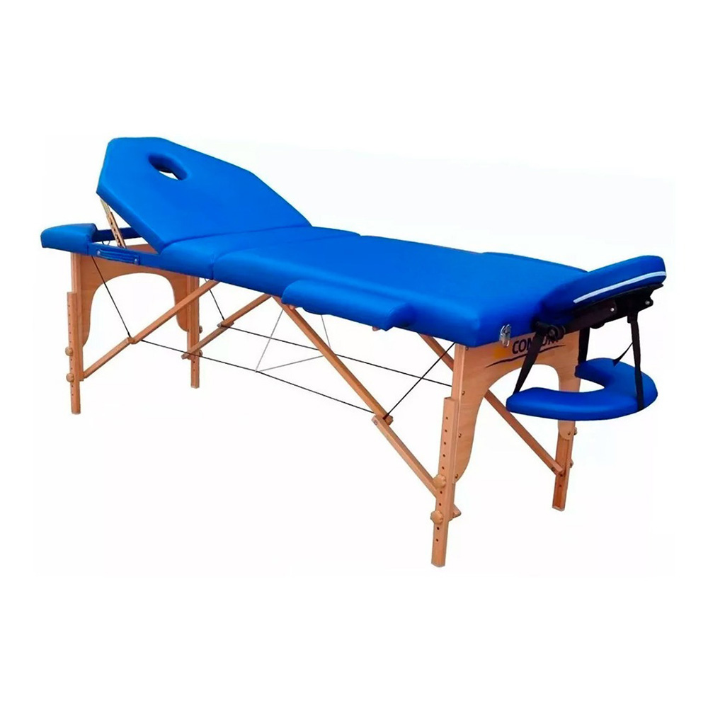 Cama de Masaje Nanofort Mkz-camamas-azu Plegable/ Reclinable/ Portátil color Azul