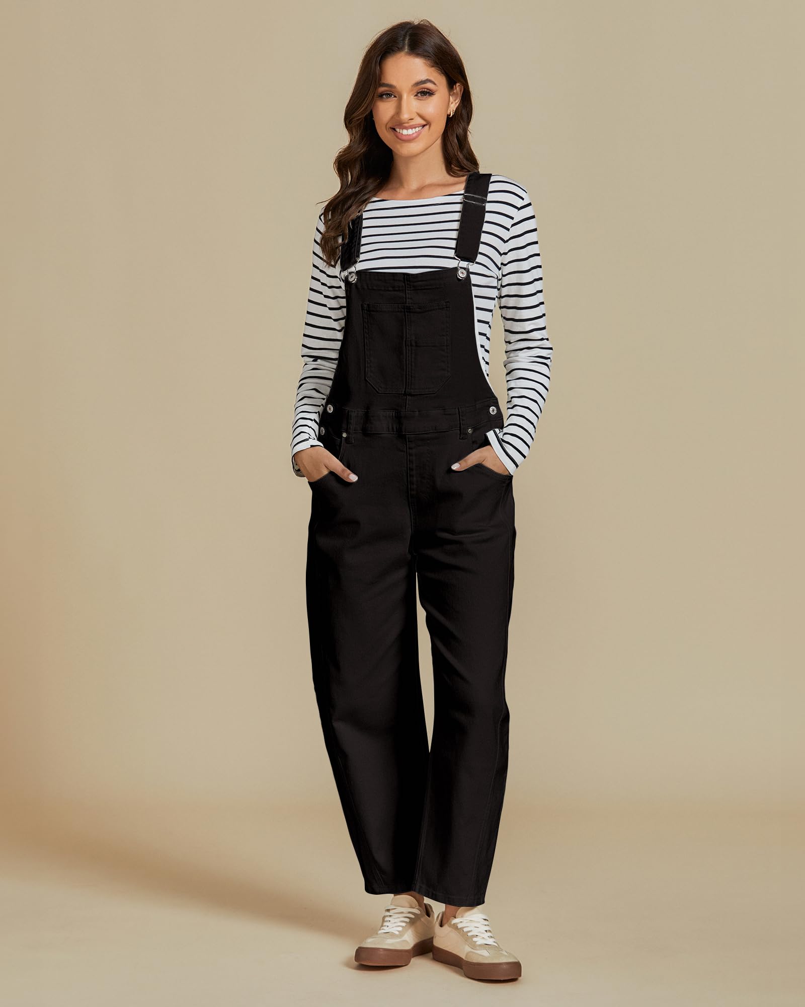 Foto 4 pulgar | Mono General Luvamia Cute Denim Para Mujer Negro Xxl - Venta Internacional.
