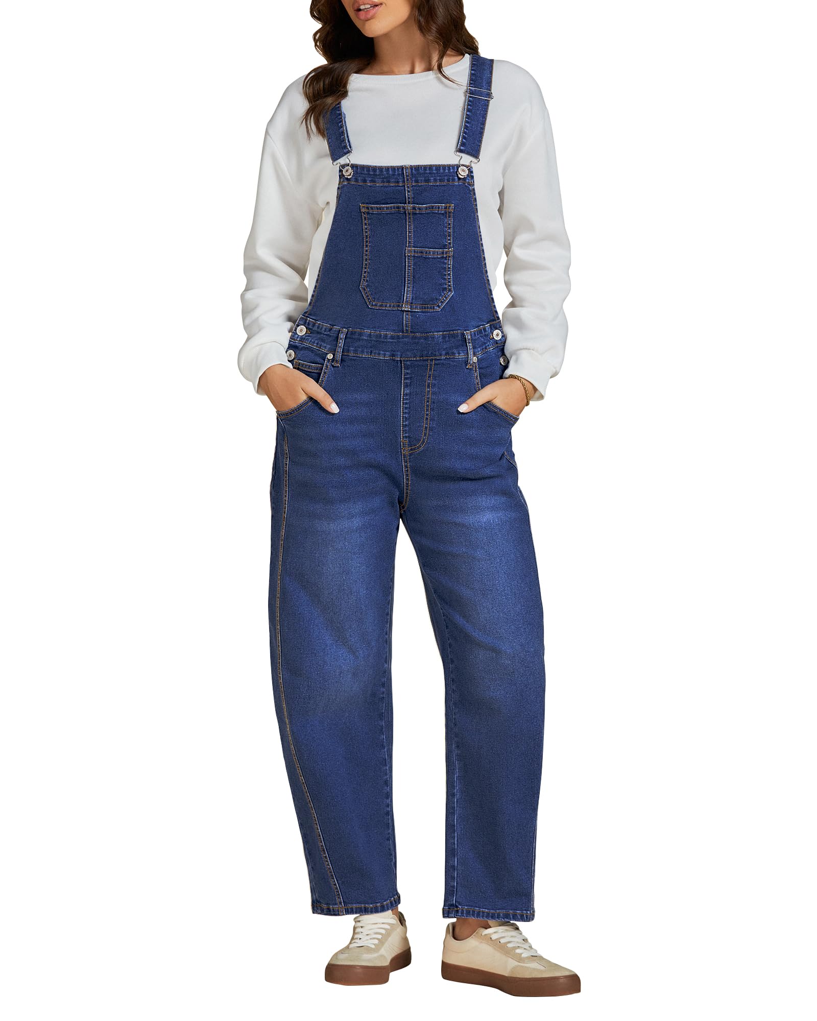 Foto 2 pulgar | En General, Luvamia, Casual, Elástico, Azul Para Mujer, Talla L - Venta Internacional.