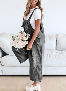 Foto 2 | Jumper Chouyatou de Mezclilla Gris para Mujer - Venta Internacional