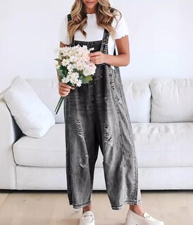 Foto 4 | Jumper Chouyatou de Mezclilla Gris para Mujer - Venta Internacional