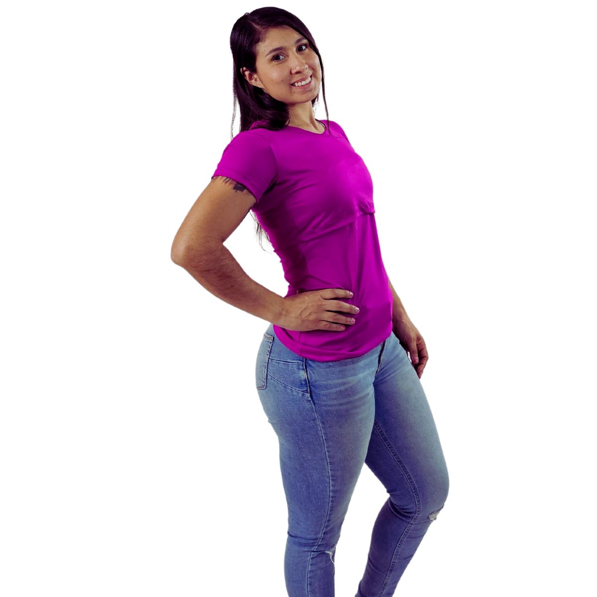 Foto 5 pulgar | Mae Baby Blusas De Maternidad Y Lactancia Mujer Playeras De Manga Corta Ropa Moda Suave Embarazada Camisetas (mul