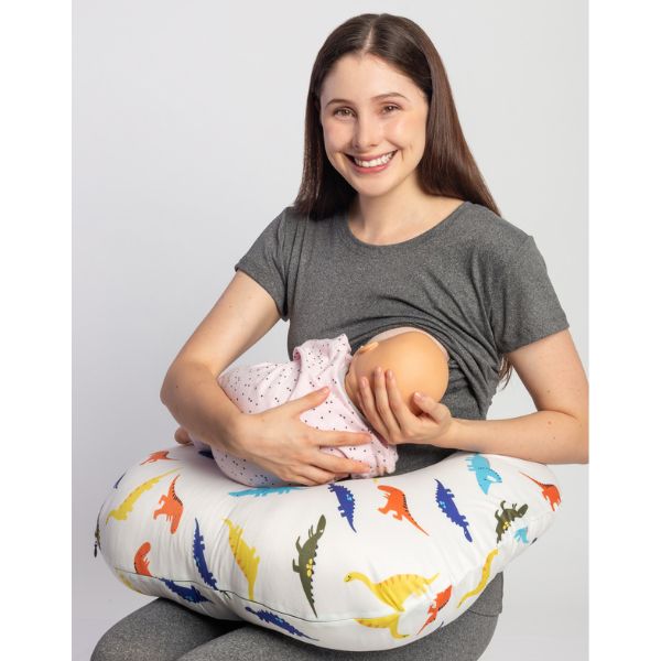 Mae Baby Blusas De Maternidad Y Lactancia Mujer Playeras De Manga Corta Ropa Suave Embarazada Camisetas (gris Oxford