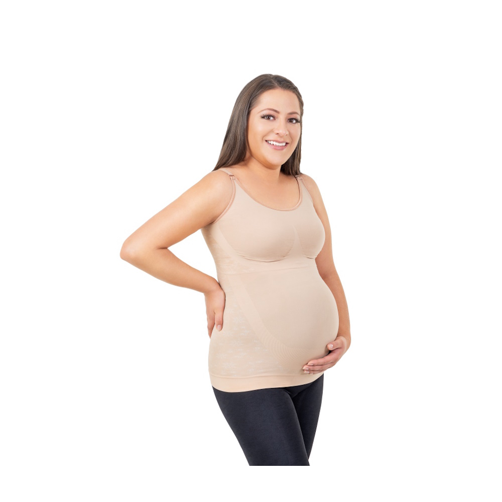 Camisa Materna C/tirantes Hilado Cobre Beige Medivaric