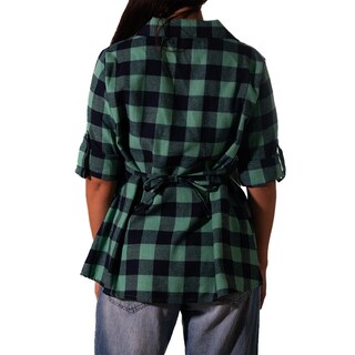 Foto 2 | Blusa Camisera De Maternidad De Franela