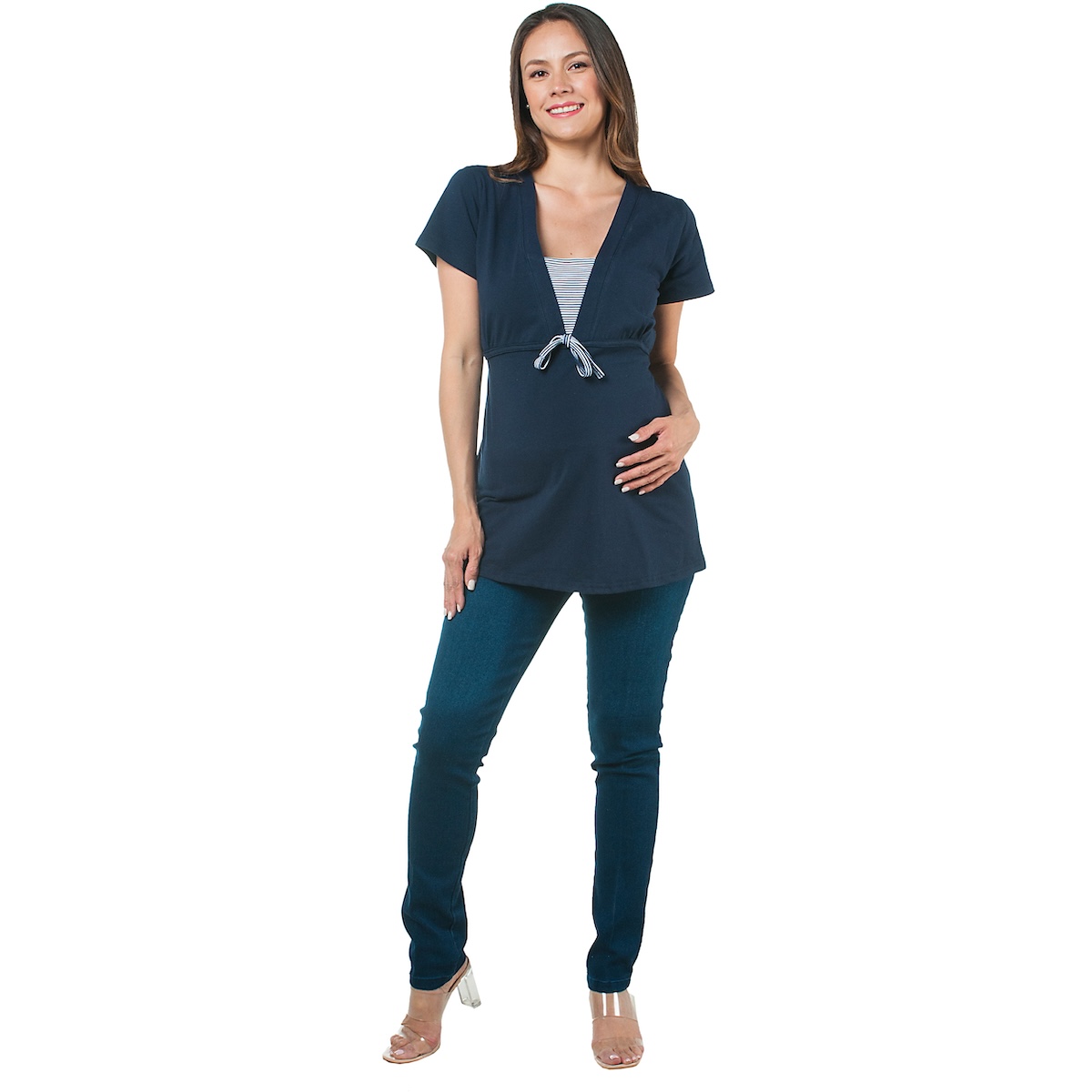 Playera de Maternidad Azul