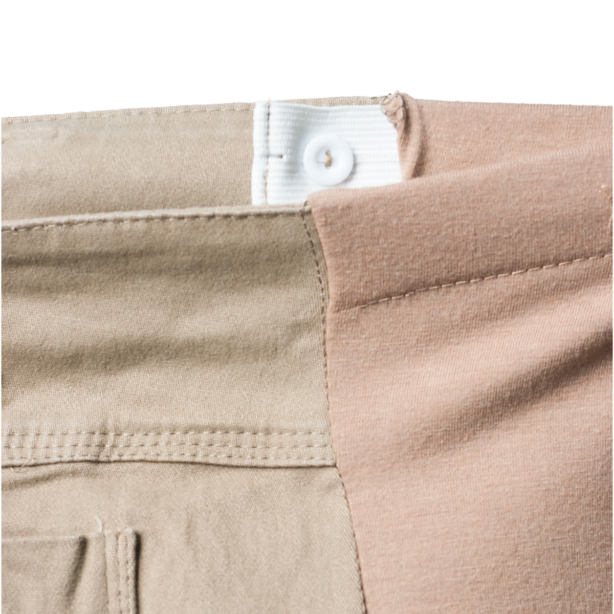 Foto 5 pulgar | Pantalón Pescador de Maternidad de Gabardina Beige