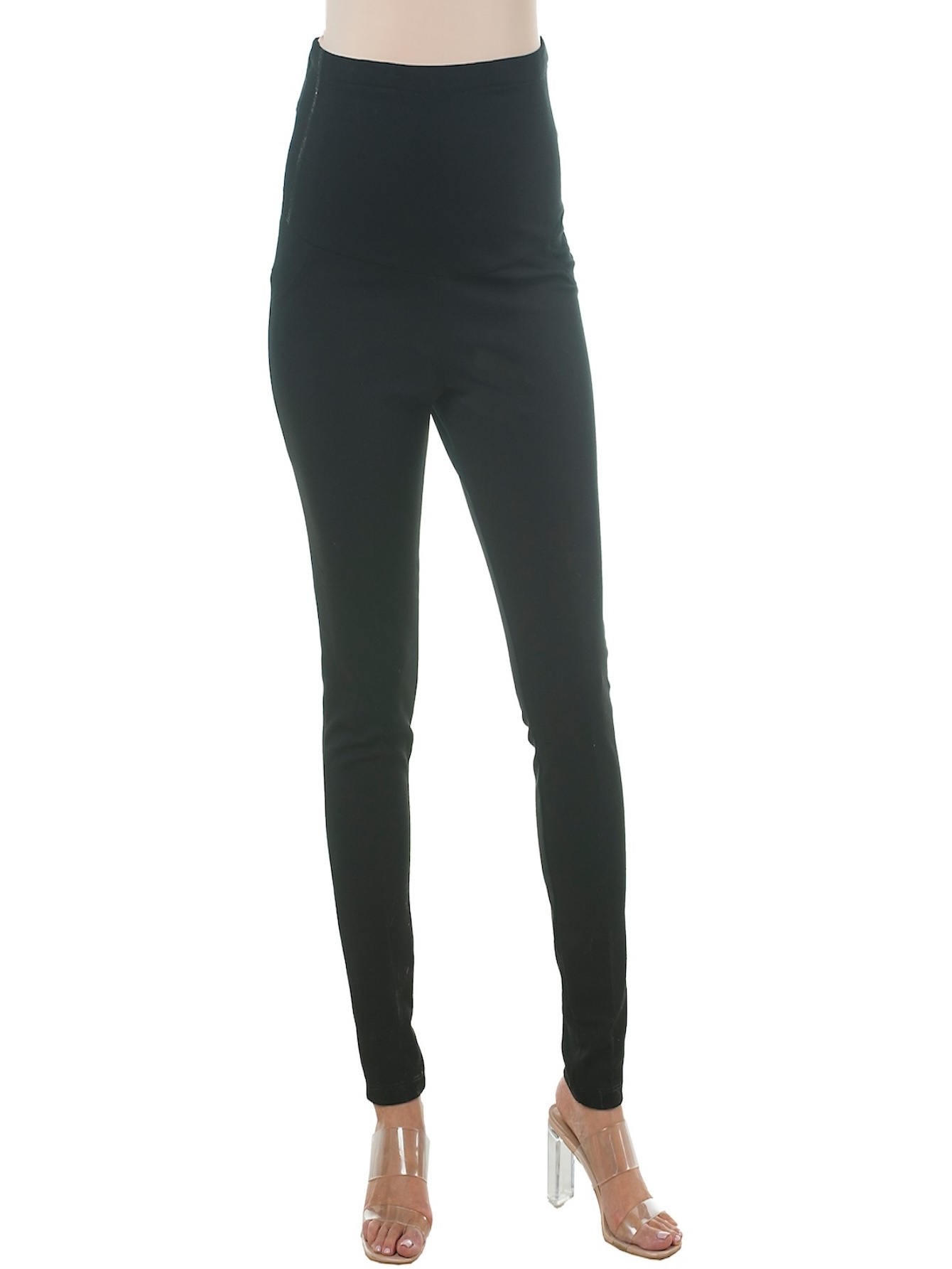 Pantalón de Maternidad de Vestir Negro Doble Stretch