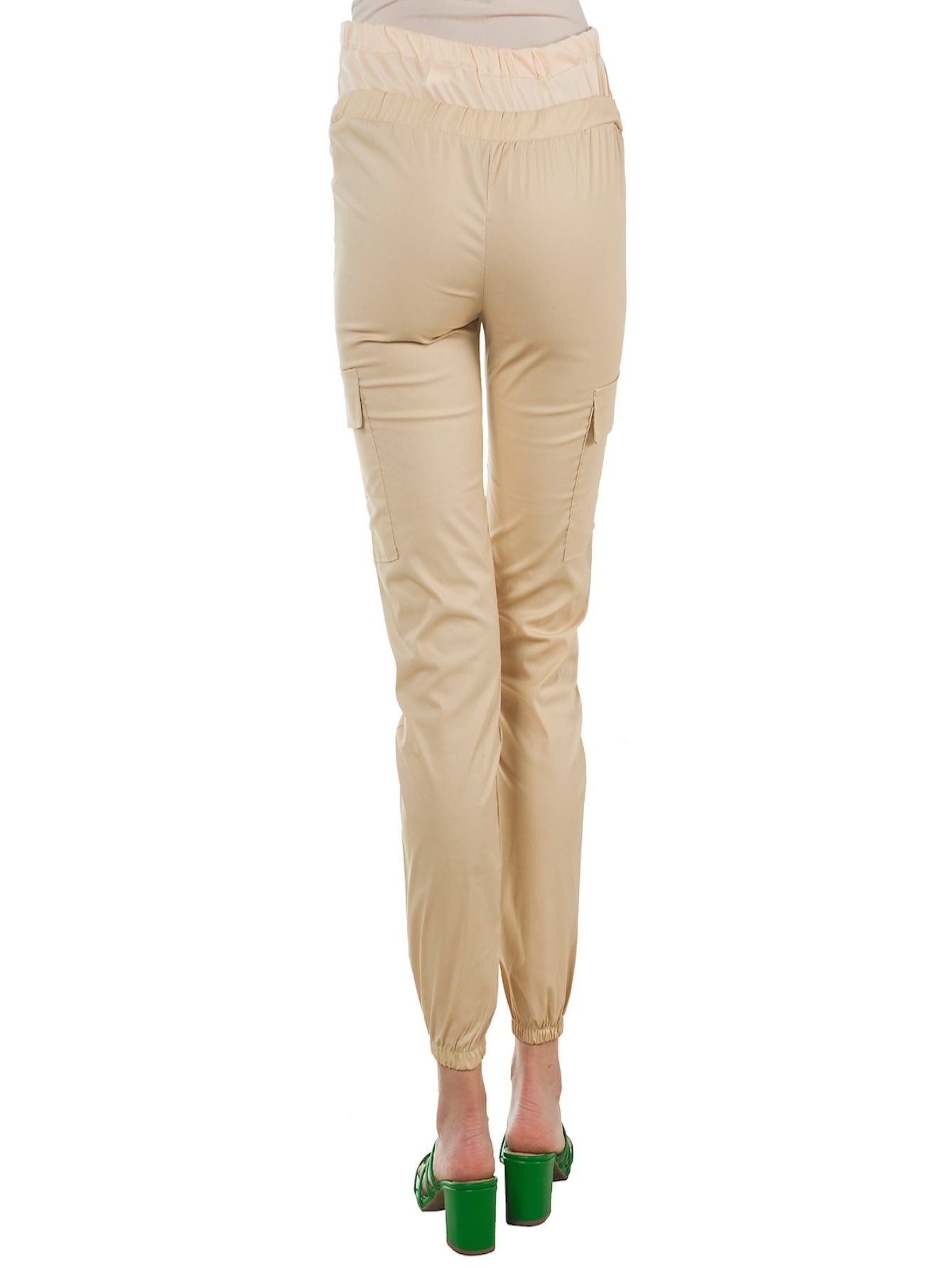 Foto 4 pulgar | Pantalón Cargo Beige de Maternidad