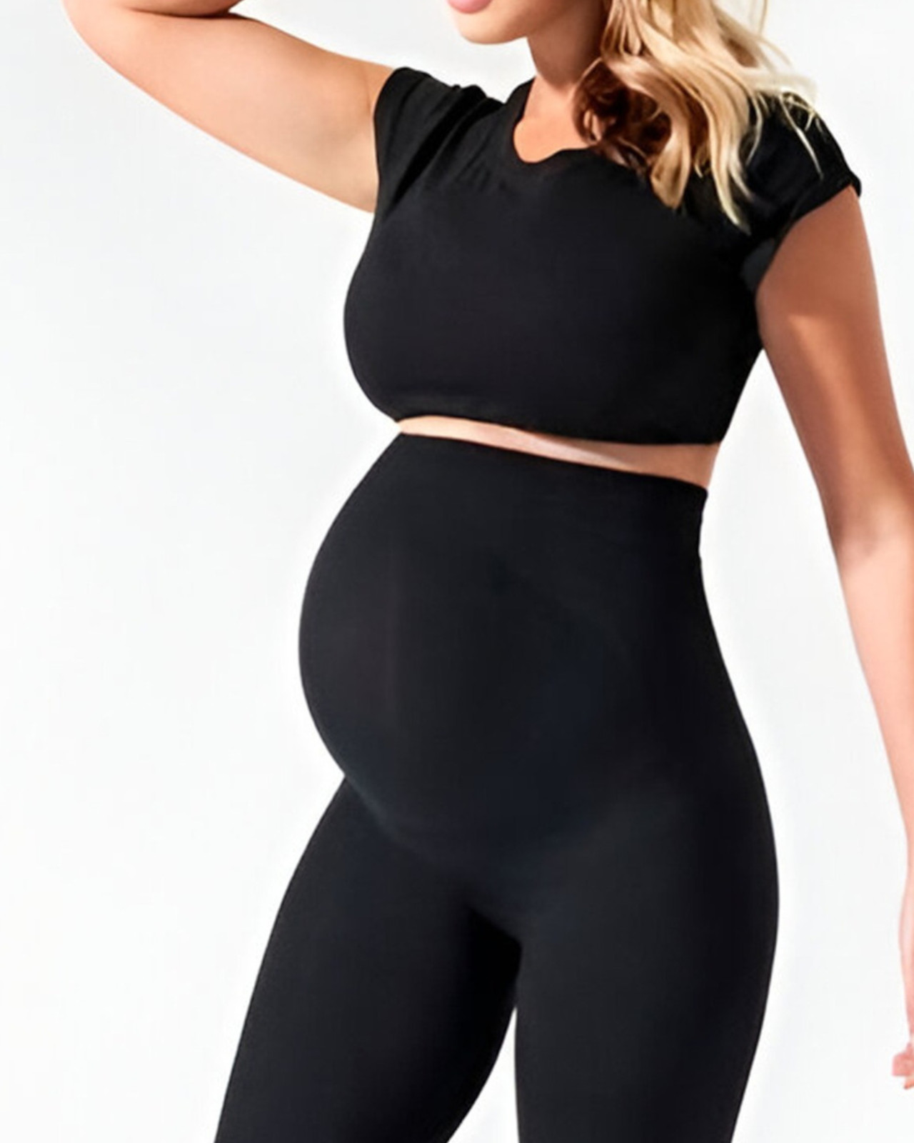 Foto 3 pulgar | Pack 3 Leggins de Maternidad Loving Moments Negros