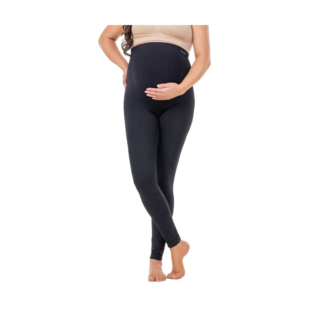 Foto 2 pulgar | Leggings Materno Hilado D/cobre Negro Medivaric