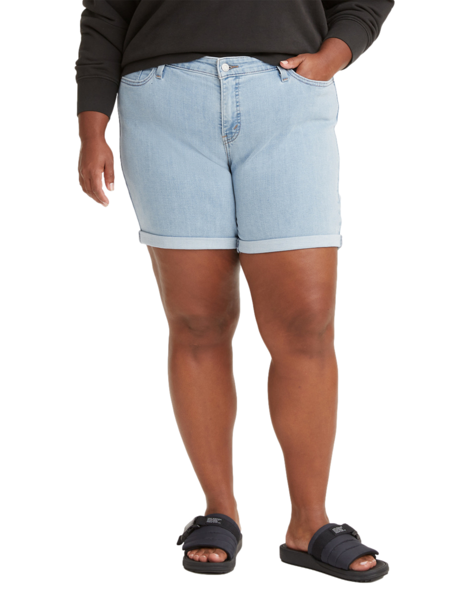 Foto 2 pulgar | Short Levi's Plus Mid Length para Mujer
