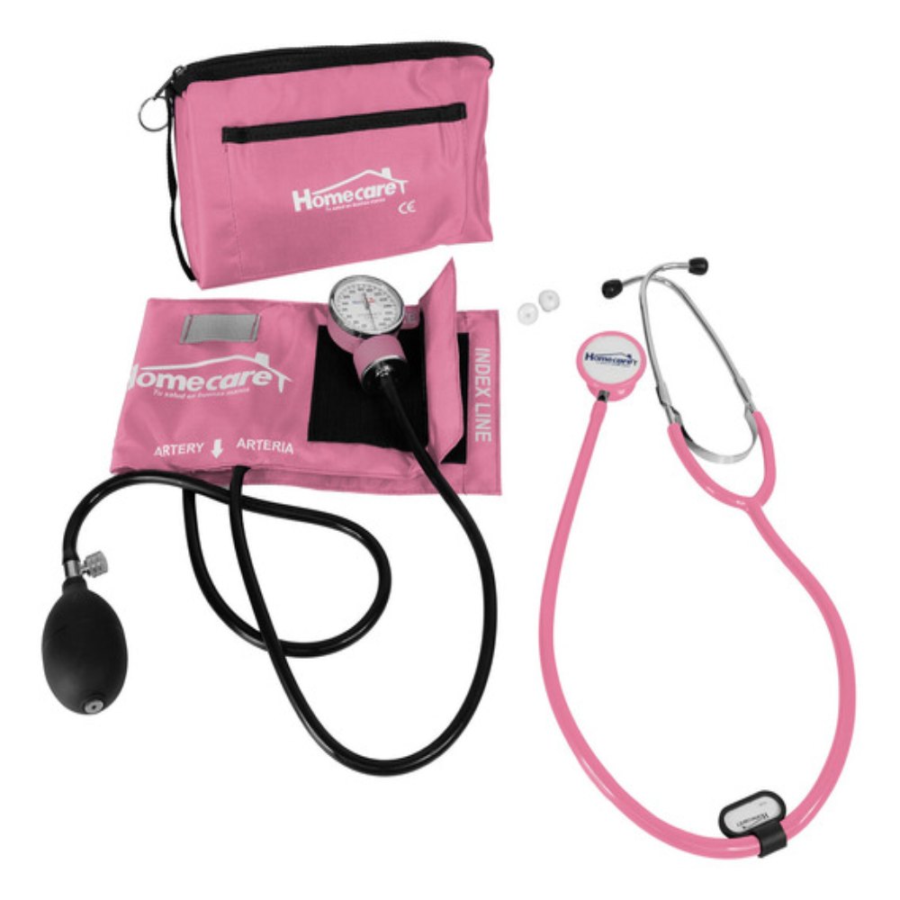 Kit Baumanómetro con Estetoscopio Rappaport Homecare 2400 color Rosa