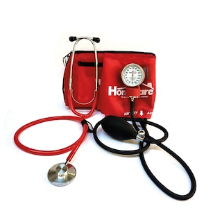 Foto 1 | Kit Baumanómetro con Estetoscopio Simple Homecare 2000 color Rojo