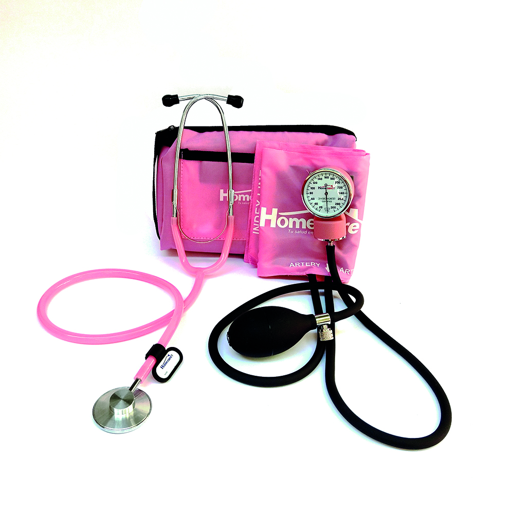 Foto 1 | Kit Baumanómetro con Estetoscopio Simple Homecare 2000 color Rosa