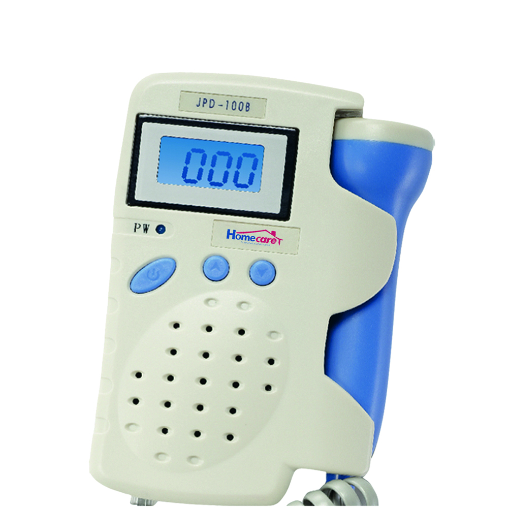 Doppler Fetal de 2.5 Mhz Homecare 100b color Azul con Blanco