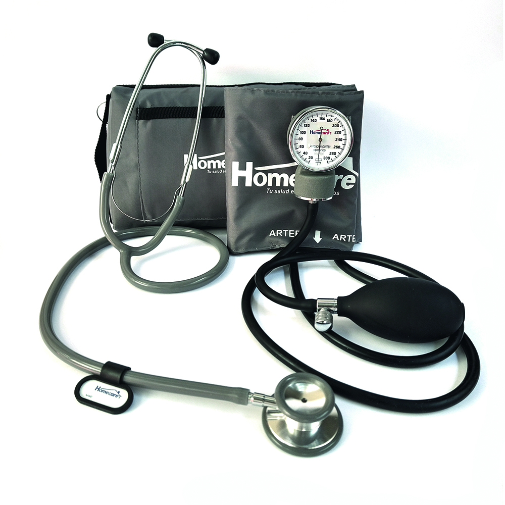 Foto 1 | Kit Baumanómetro con Estetoscopio Doble Homecare 2600 color Gris