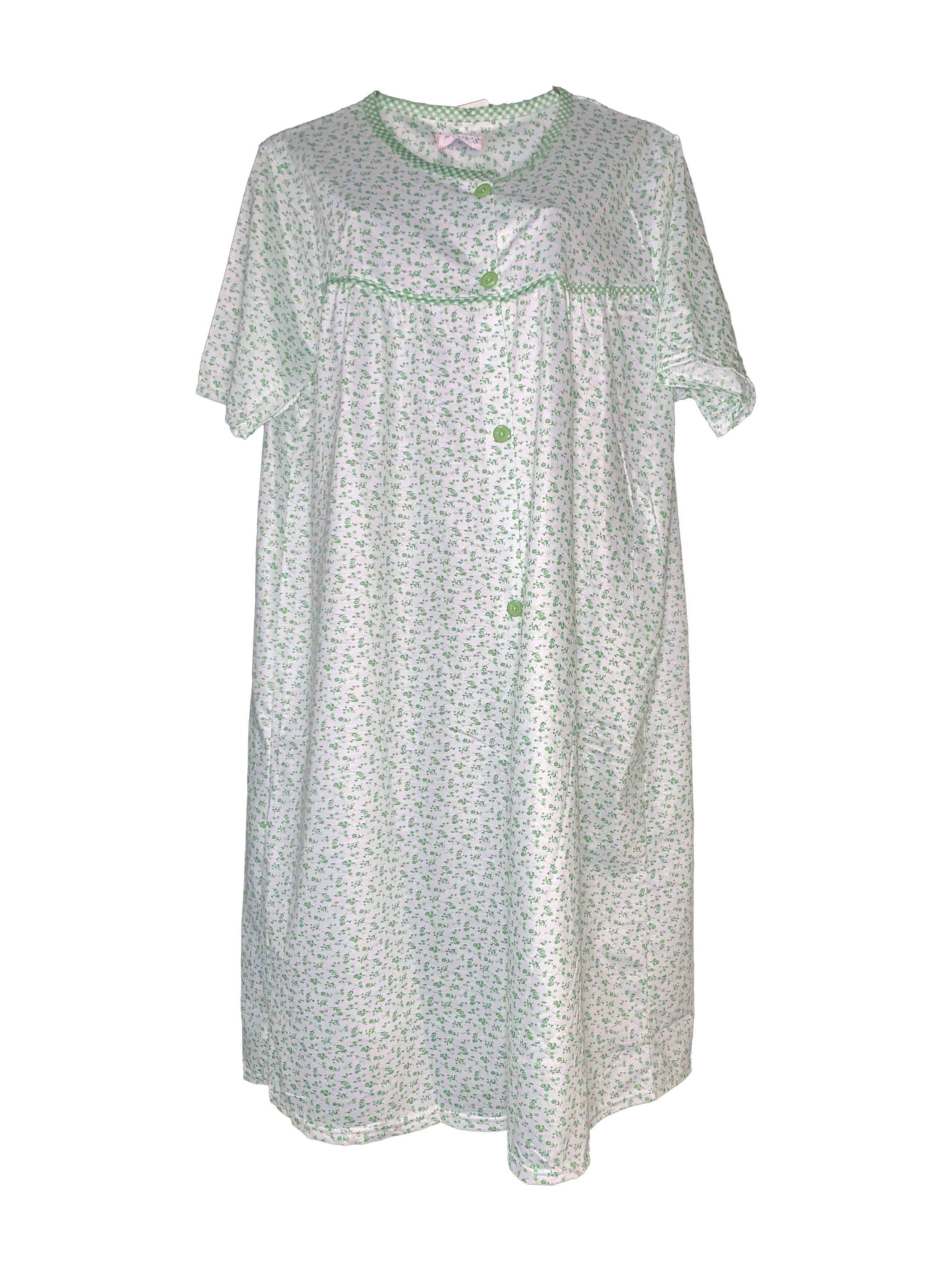 Bata para Dormir Tatys Fashion Suave y Cómoda color Verde