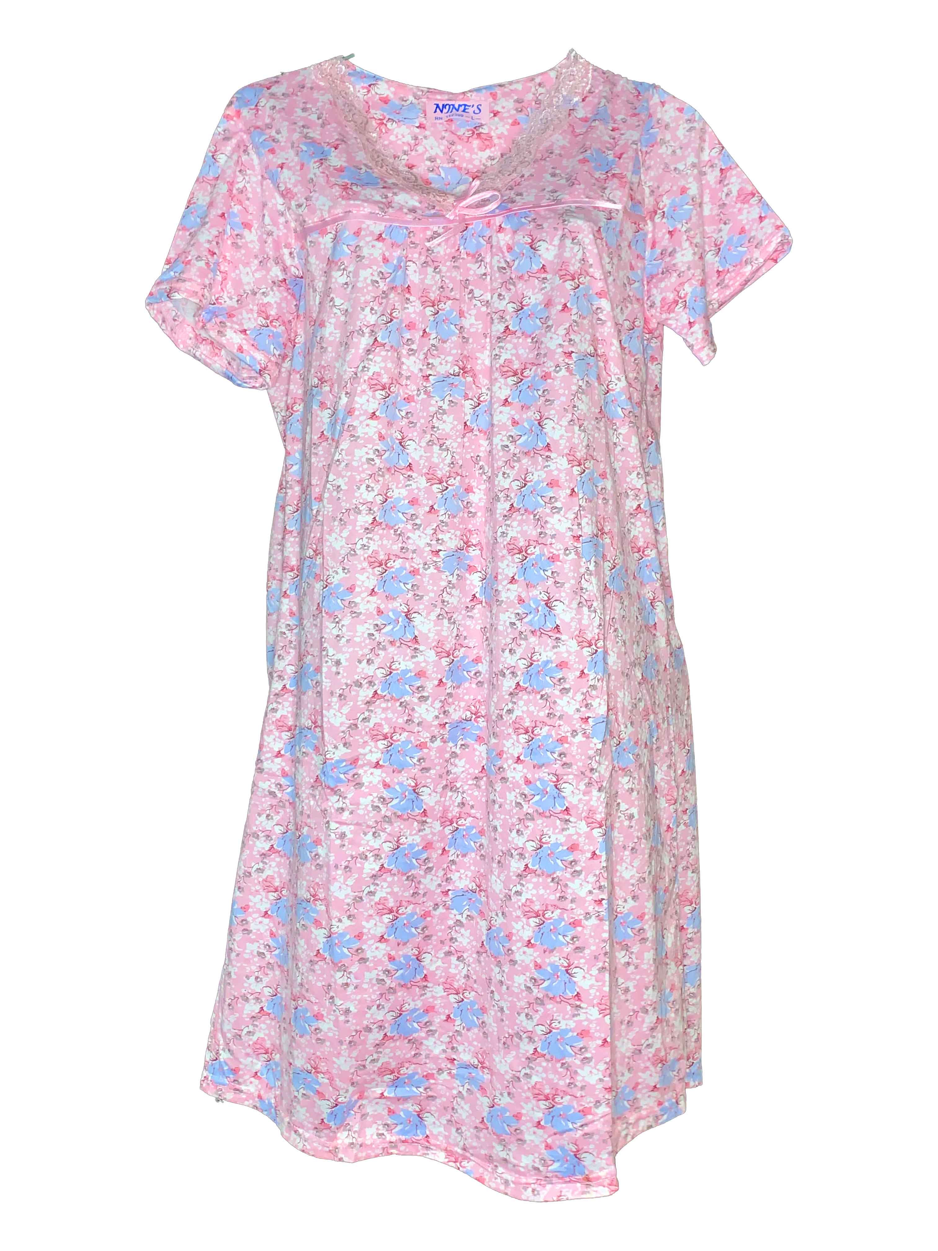 Bata  para Dormir Tatys Fashion Suave y Cómoda color Rosa