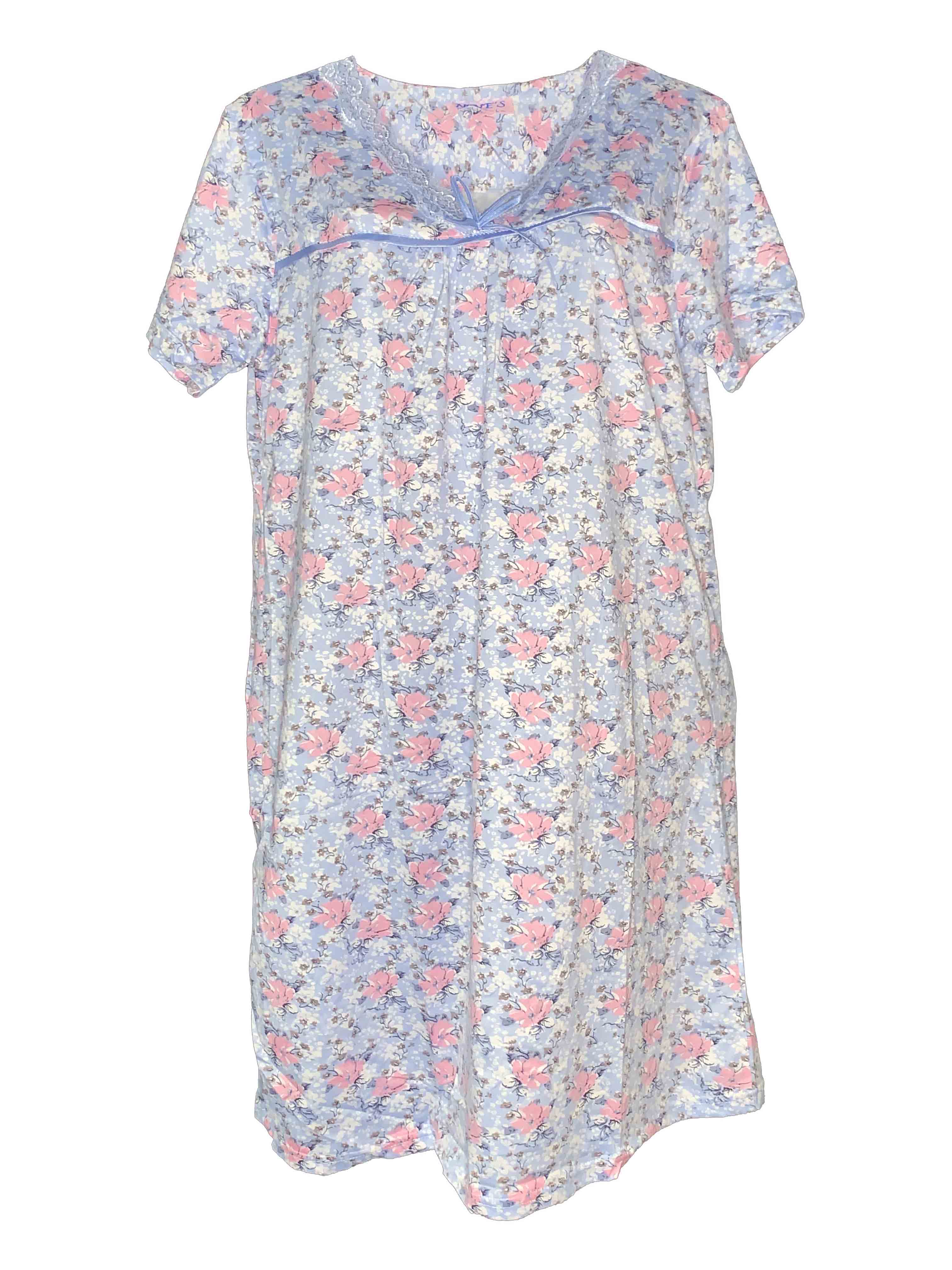 Bata para Dormir Tatys Fashion Suave y Cómoda Transparente
