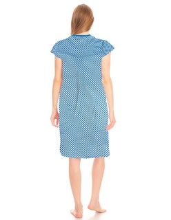 Foto 2 | Bata para Dormir Tatys Fashion Suave y Cómoda color Azul Celeste