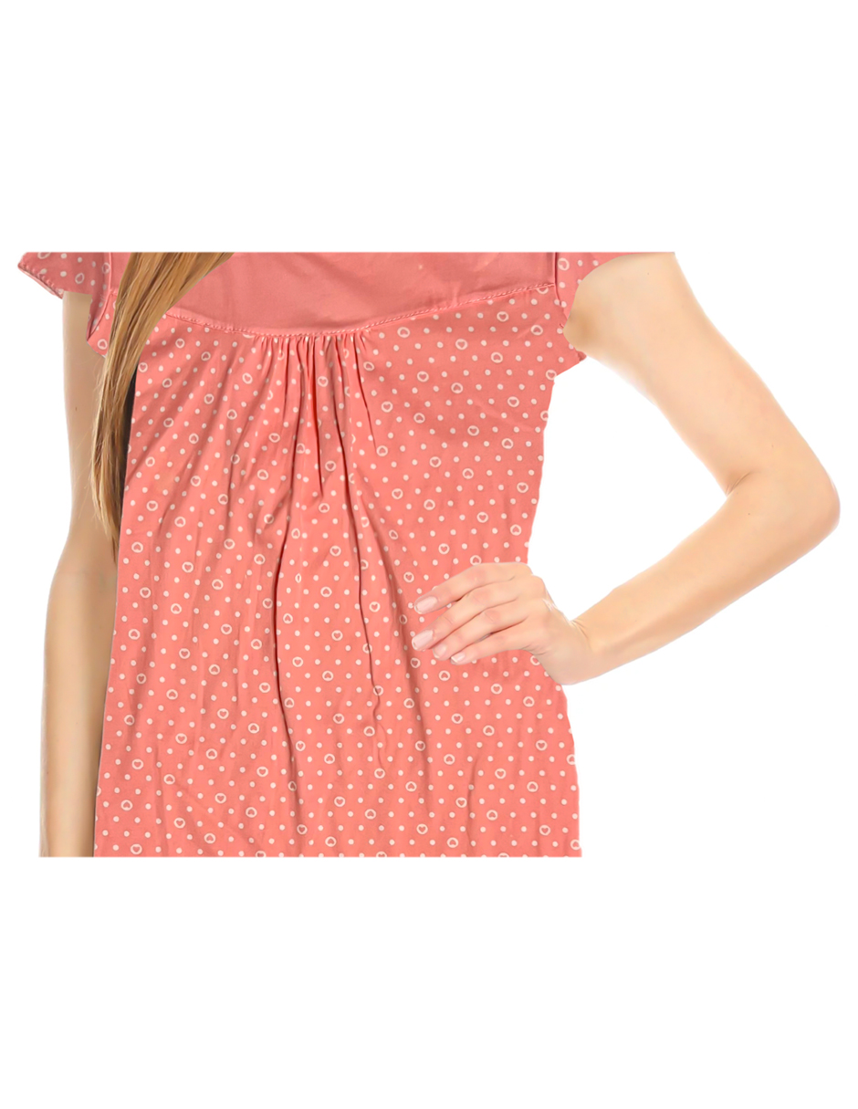 Foto 4 pulgar | Bata para Dormir Tatys Fashion Suave y Cómoda color Coral
