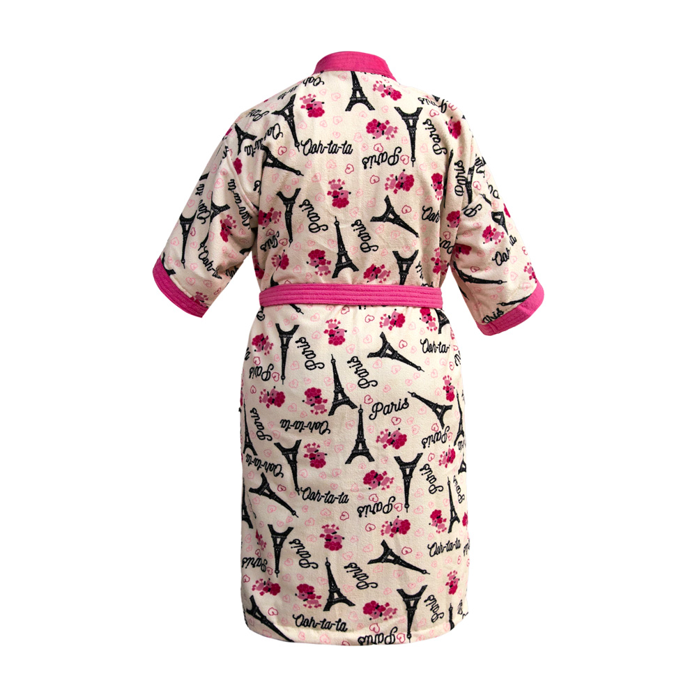 Foto 4 pulgar | Bata Elefantito Hogar Superabsorbente París Rosa + Accesorios para Mujer