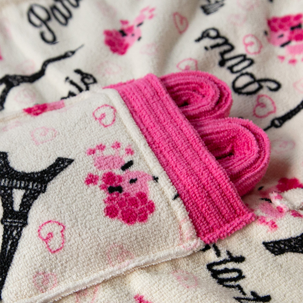 Foto 6 pulgar | Bata Elefantito Hogar Superabsorbente París Rosa + Accesorios para Mujer