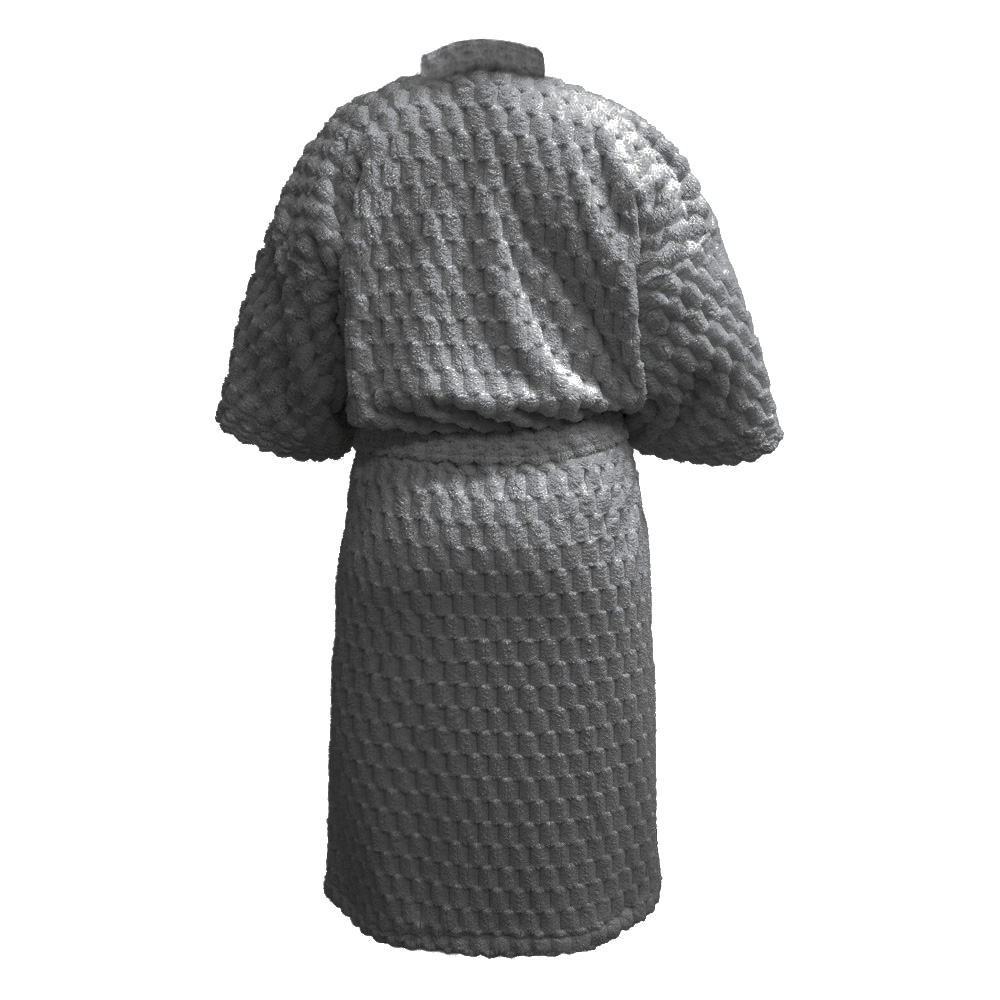 Foto 2 | Bata De Baño Unisex Elefantito Hogar Color Gris Tipo Waffle Suave Superabsorbente