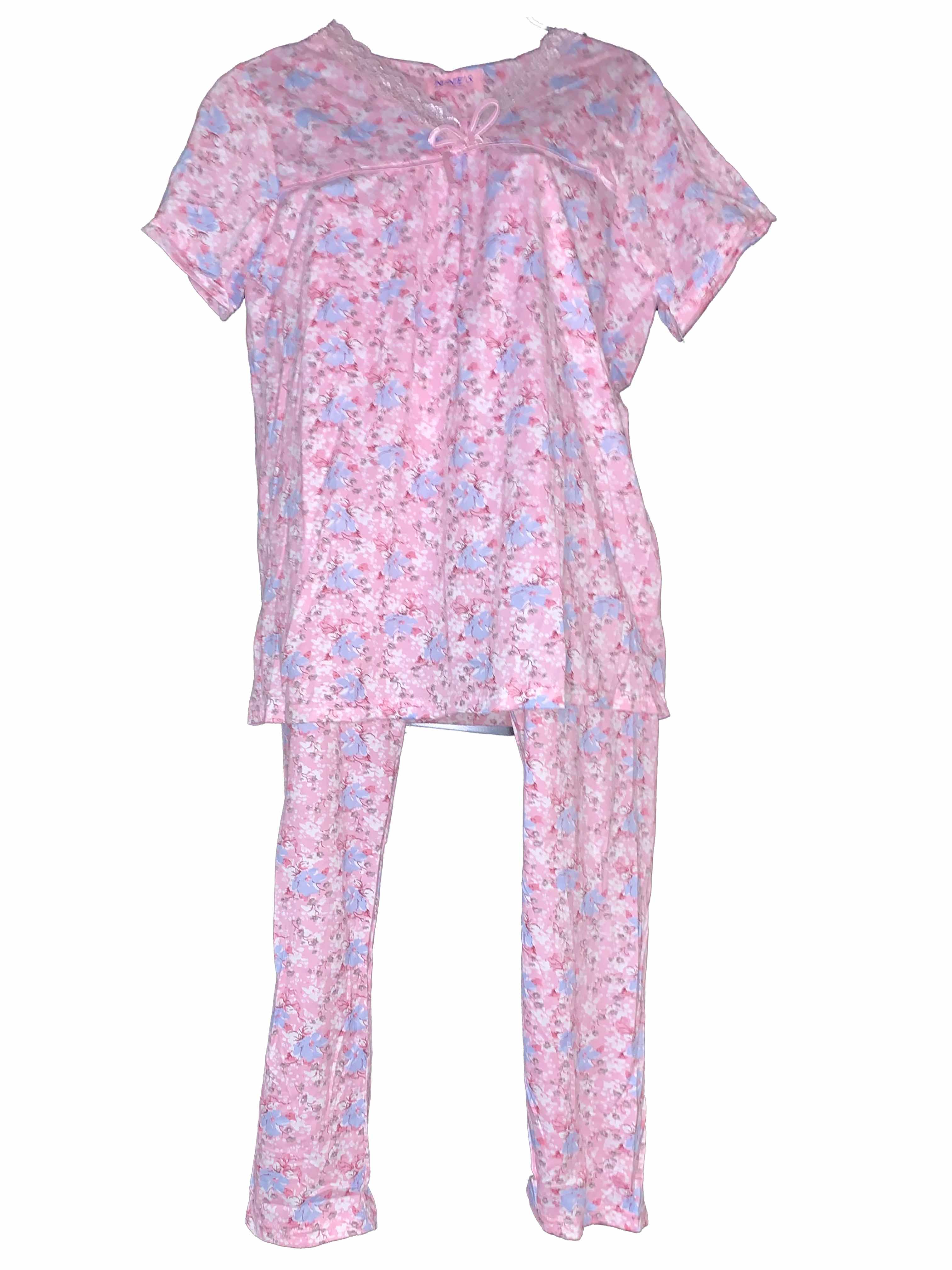 Foto 2 pulgar | Set Pijama Tatys Fashion Multicolor Suave y Cómoda