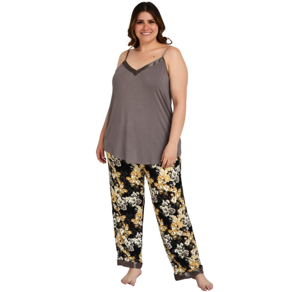 Foto 2 pulgar | Pijama Jocelyn Smith Collection color Gris para Mujer