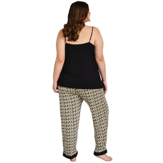Foto 3 | Pijama Jocelyn Smith Collection color Negro para Mujer