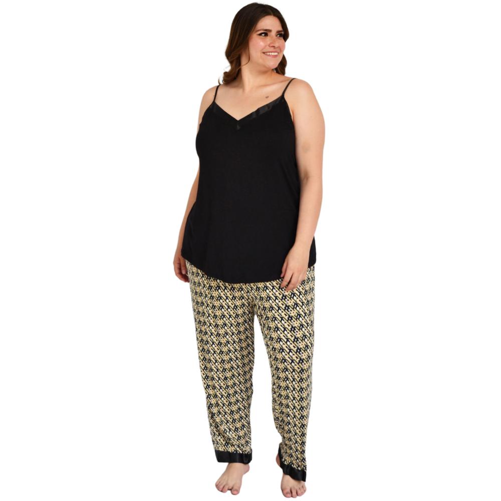 Foto 6 pulgar | Pijama Jocelyn Smith Collection color Negro para Mujer