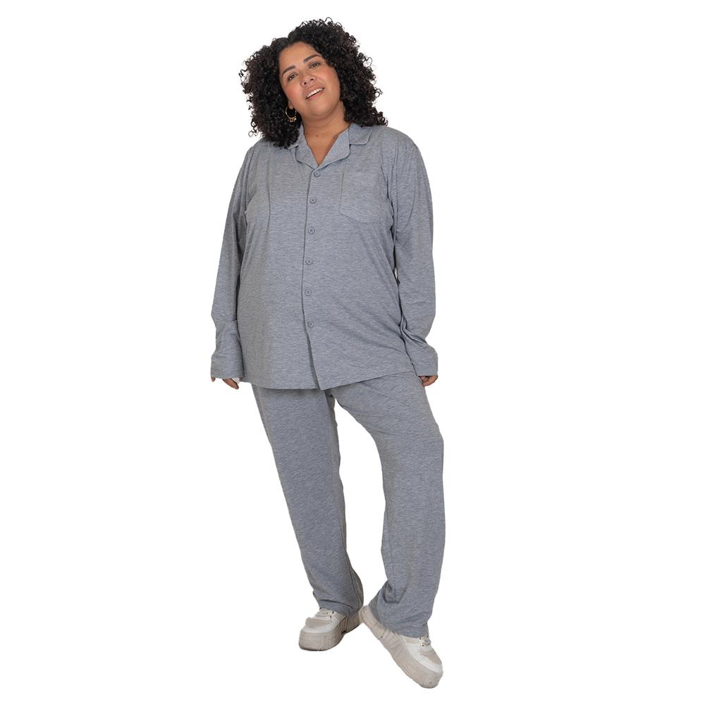 Foto 2 pulgar | Pijama Love My Fit Unisex color Gris