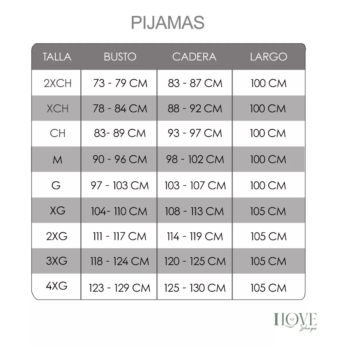 Foto 7 pulgar | Pijama De Dama Para Verano I Love Shape Azul M9032a Xg