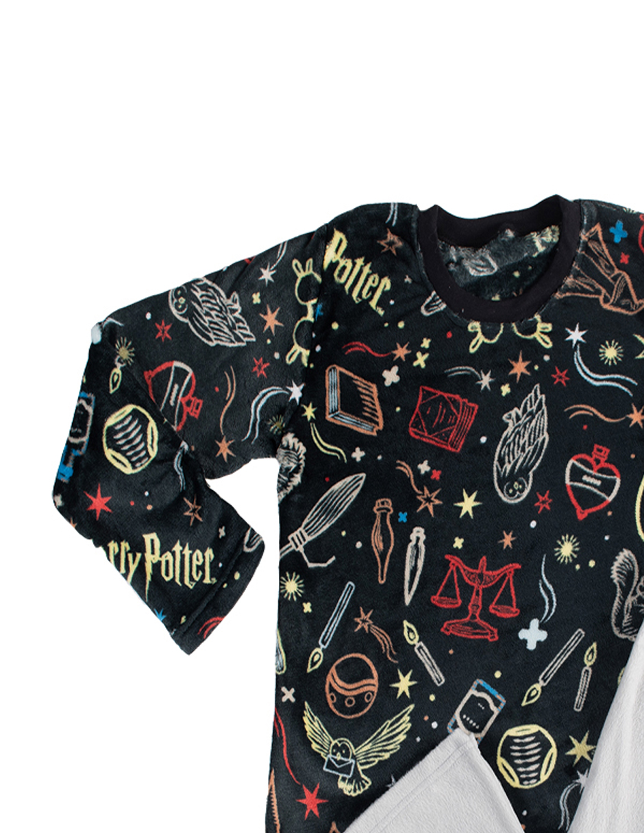 Foto 4 pulgar | Pijama Vianney Chica Harry Potter color Marino
