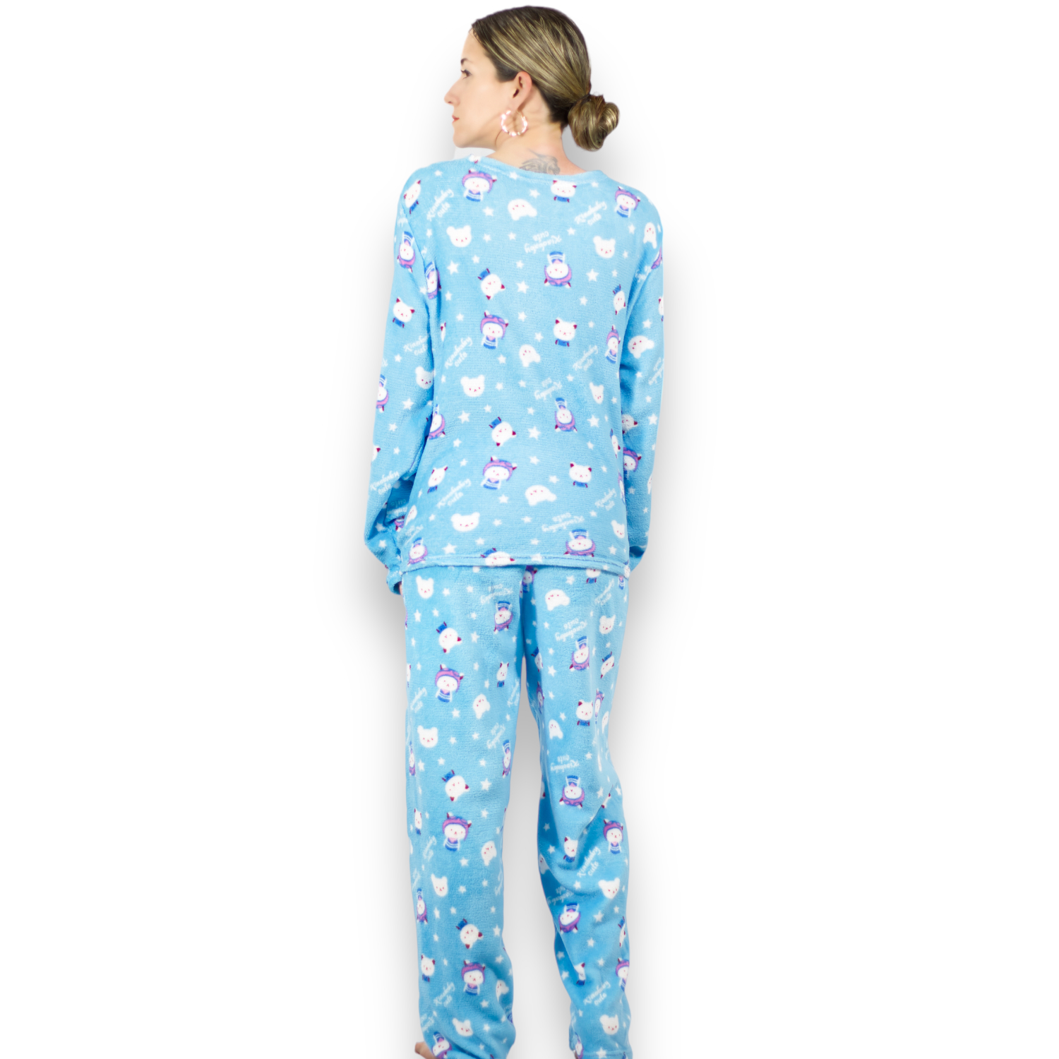 Foto 2 | Pijama Afelpada de Mujer Pij-035-2 Diseño Único Tela Polar