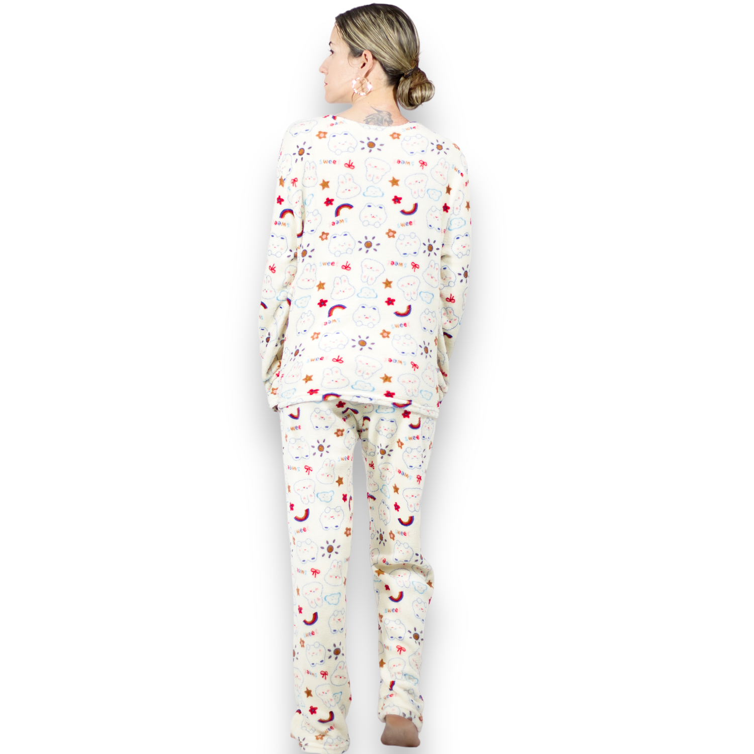 Foto 3 pulgar | Pijama Afelpada de Mujer Pij-035-2 Diseño Único Tela Polar