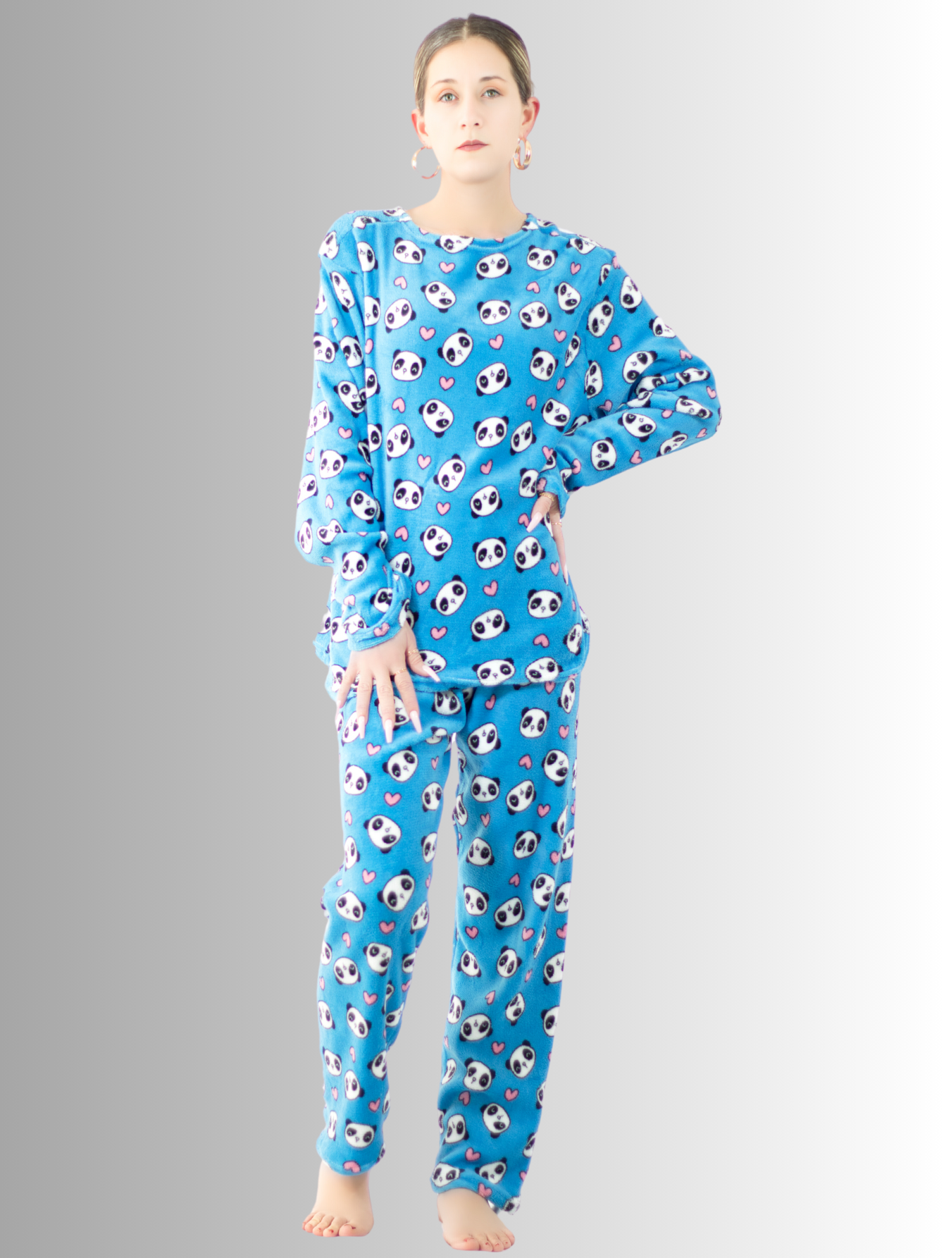 Foto 2 | Pijama Azul para Mujer