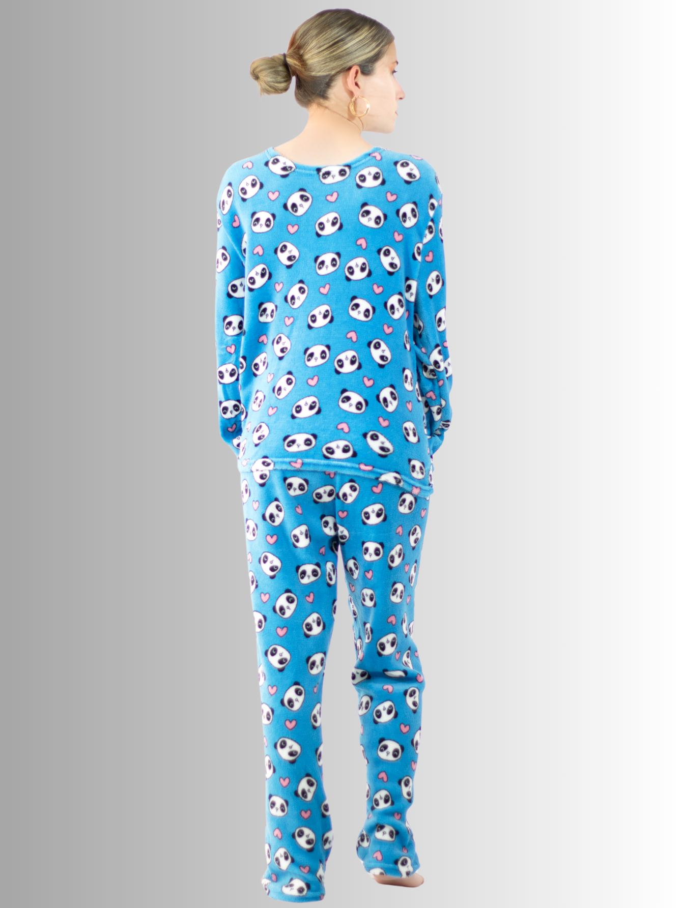 Foto 3 | Pijama Azul para Mujer
