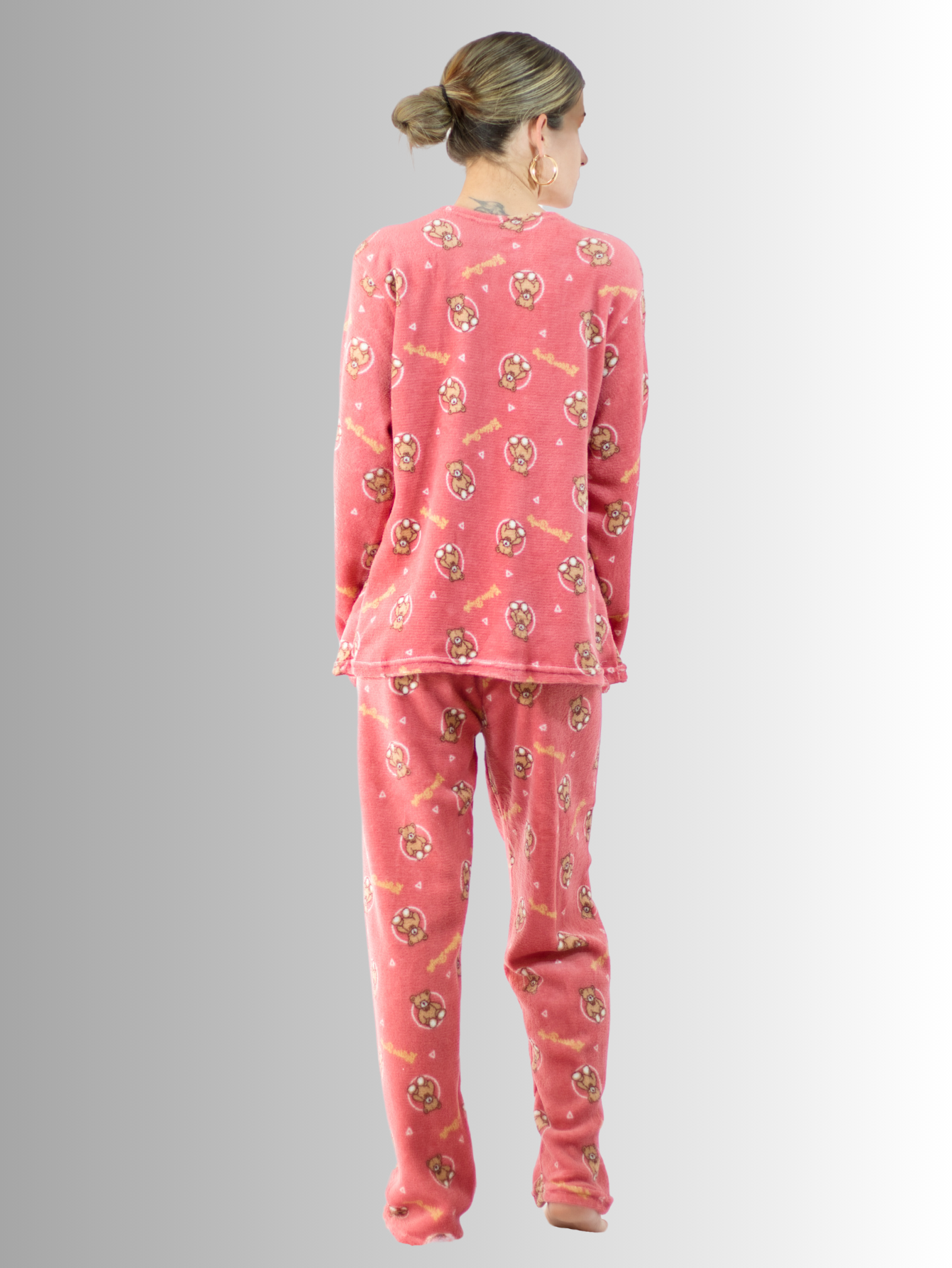 Foto 3 | Pijama Afelpada Pij-035-2 Diseño Único de Tela Polar para Mujer