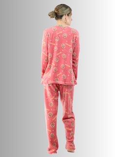 Foto 3 | Pijama Afelpada Pij-035-2 Diseño Único de Tela Polar para Mujer