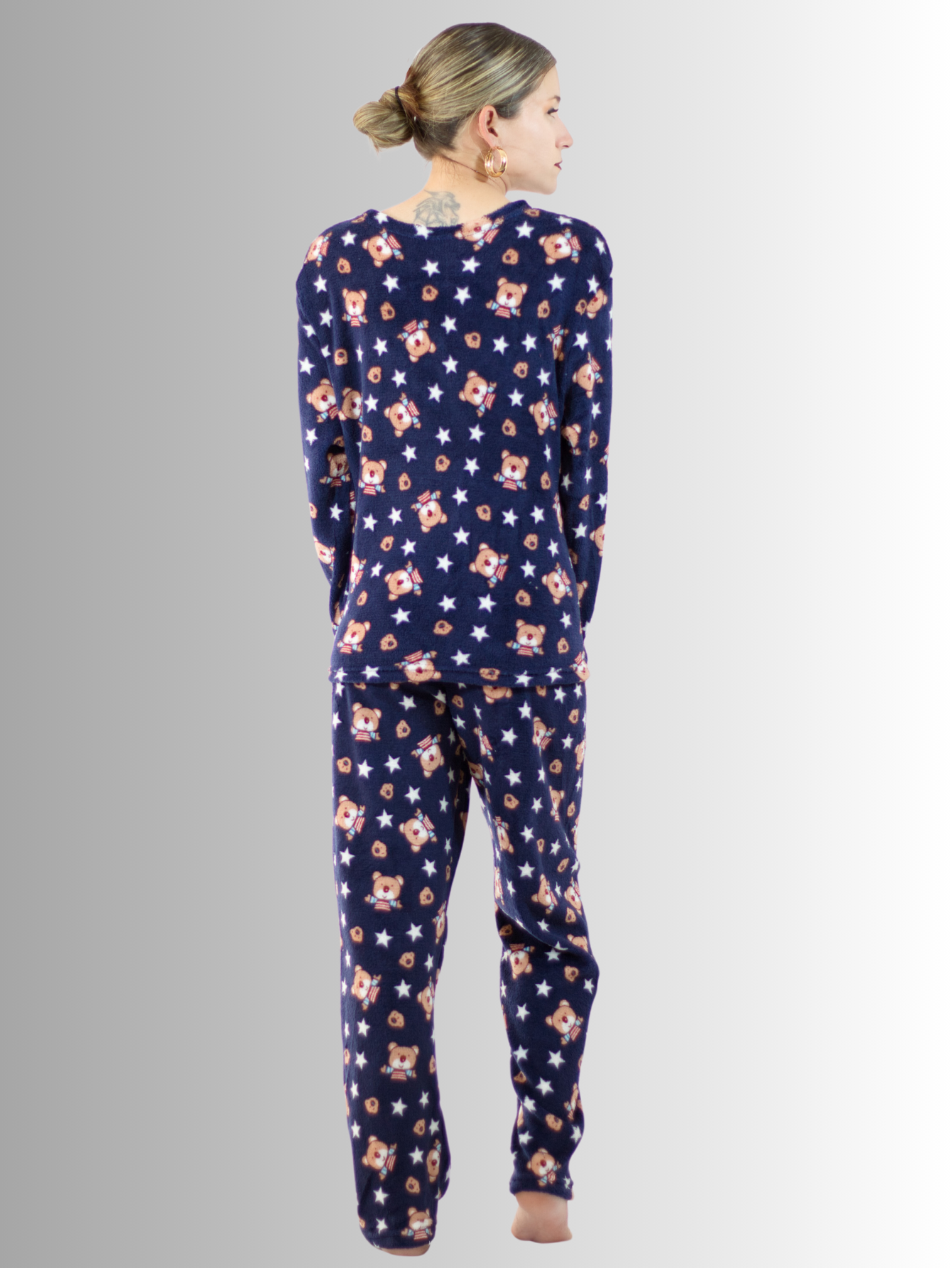 Foto 4 pulgar | Pijama Afelpada De Mujer Pij-035-2 Diseño Único Tela Polar
