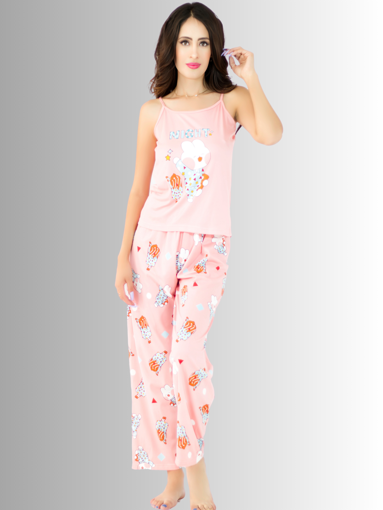 Foto 5 pulgar | Set de Pijama de 3 Piezas Para Mujer Pij-084 Diseño Único
